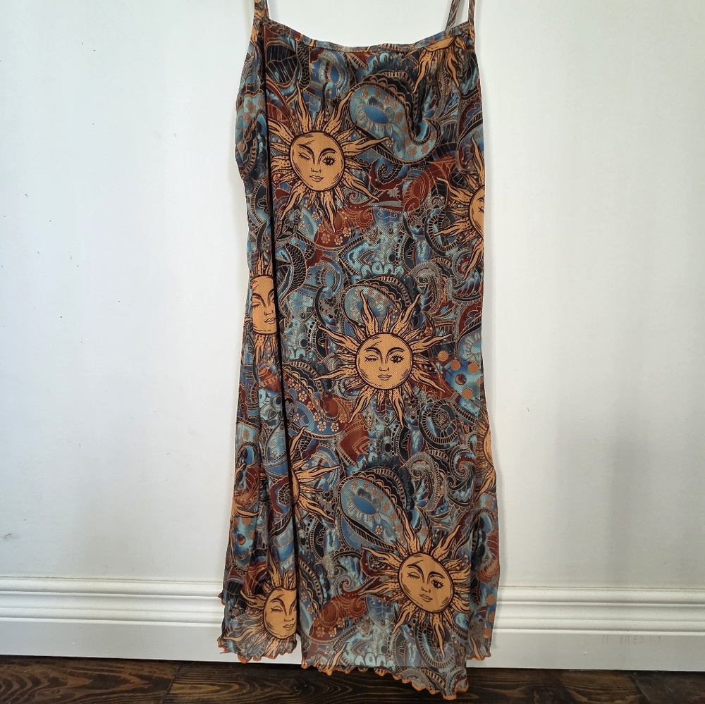 Sun and Paisley Print Women's Dress
